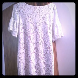 Ivanka Trump white lace dress!!